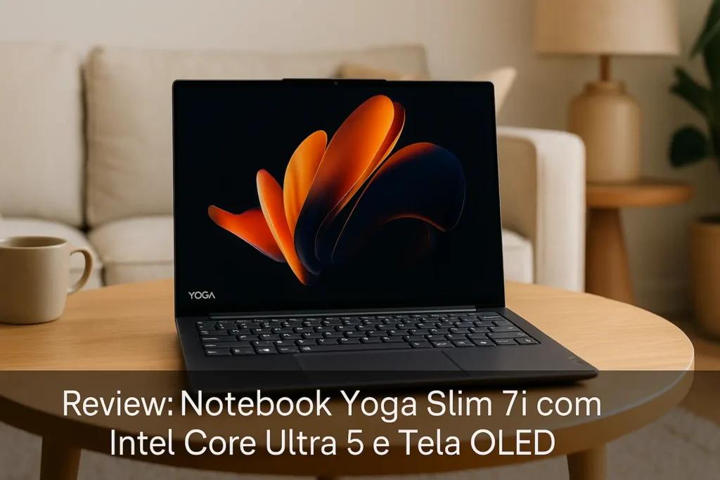 Notebook Yoga Slim 7i com Intel Core Ultra 5 e Tela OLED