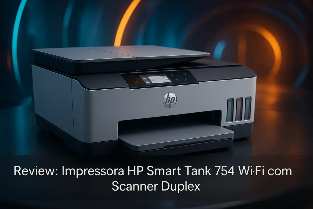 Impressora HP Smart Tank 754 Wi-Fi com Scanner Duplex