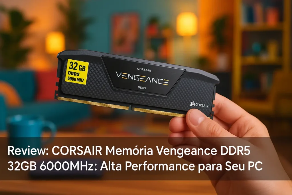 CORSAIR Memória Vengeance DDR5 32GB 6000MHz: Alta Performance para Seu PC