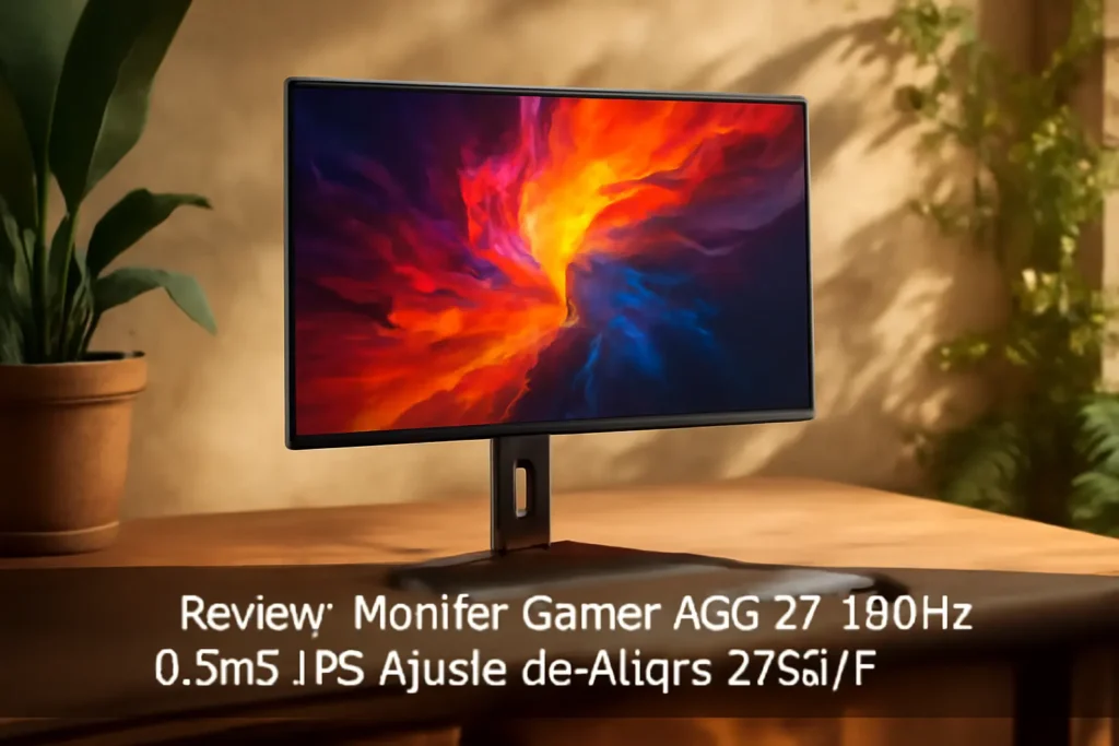Monitor Gamer AOC 27" 180Hz 0,5ms IPS Ajuste de Altura 27G4/P - Desempenho, Qualidade de Imagem e Conforto para Gamers