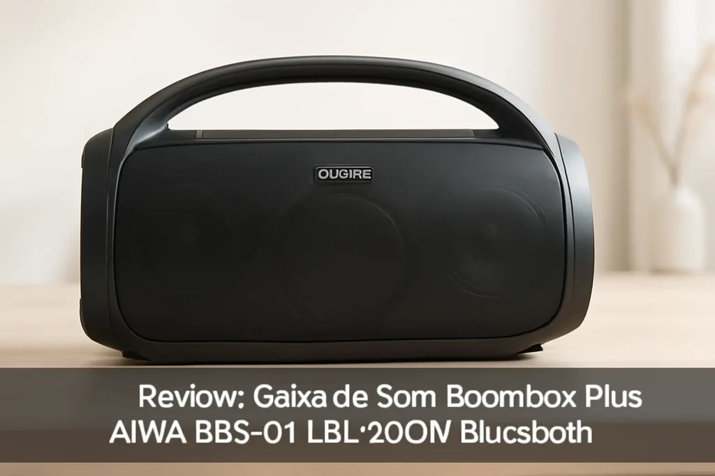 Caixa de Som Boombox Plus AIWA BBS-01-LBL 200W Bluetooth