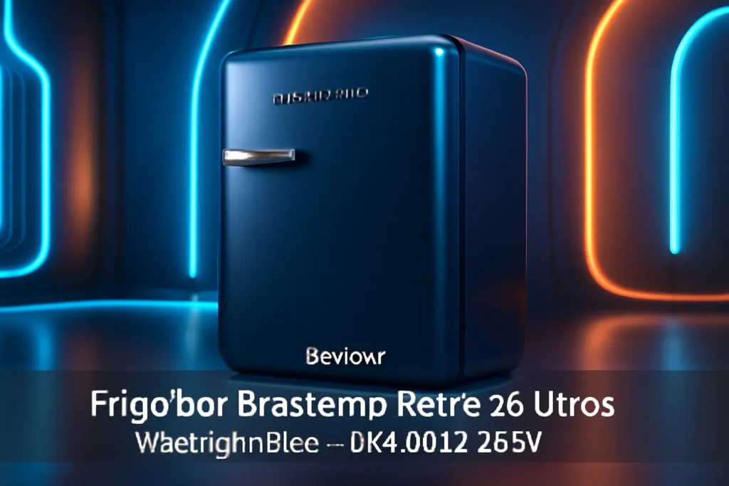 Frigobar Brastemp Retrô 76 Litros Midnight Blue - BRA08HZ 220V: Elegância e Praticidade