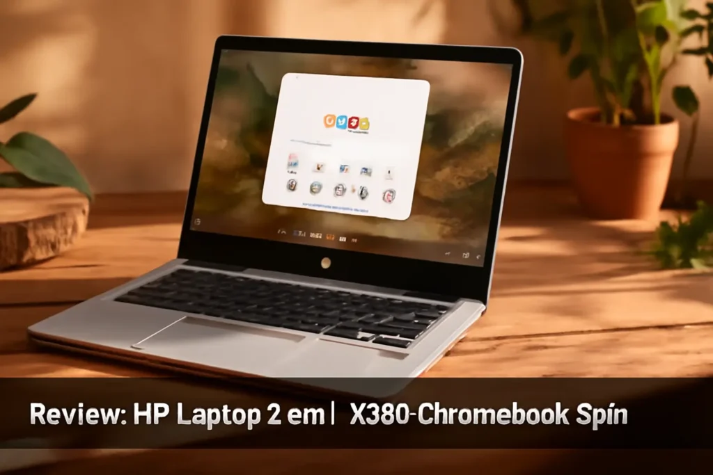 HP Laptop 2 em 1 X360 Chromebook Spin - Tela HD 14", Intel Celeron N4120, 4GB RAM