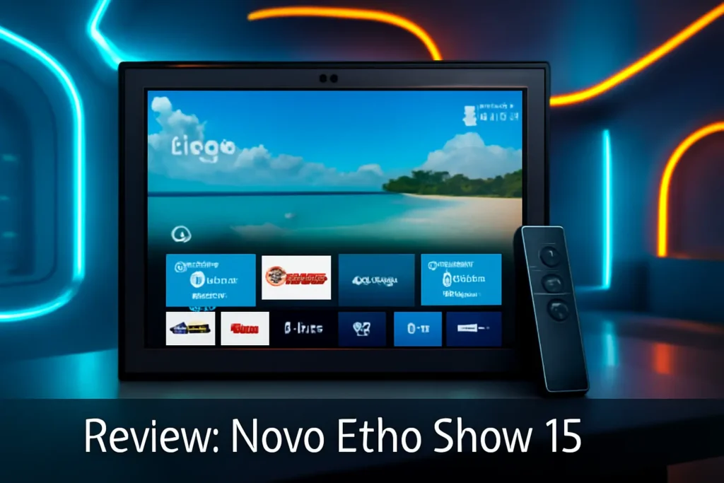 Novo Echo Show 15 | Smart display Full HD de 15,6” com Alexa, experiência Fire TV e controle remoto por voz