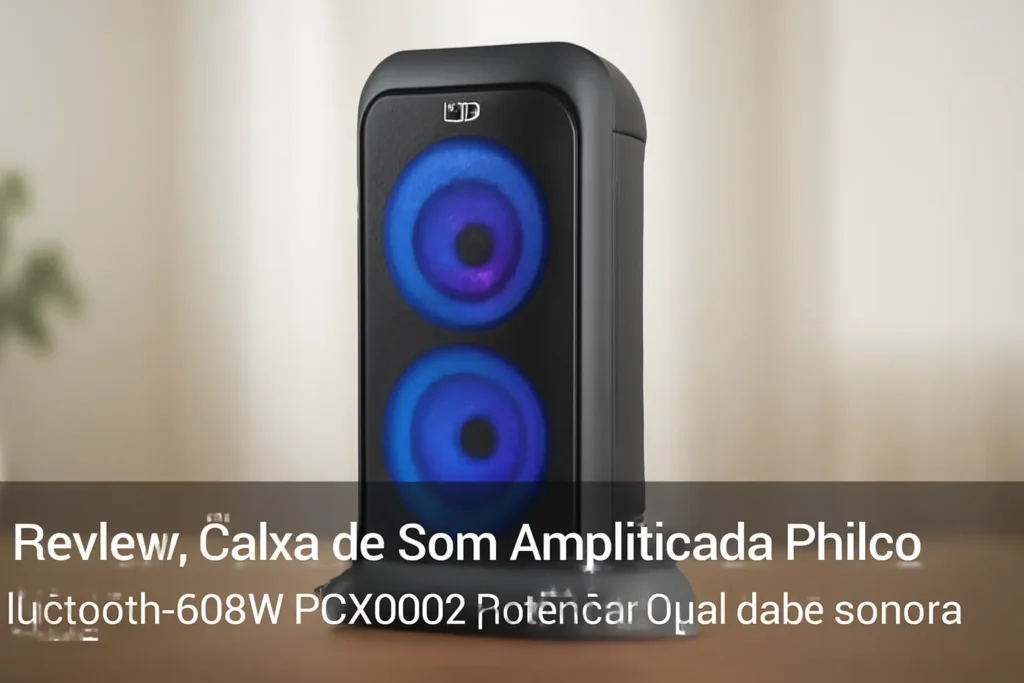 Caixa de Som Amplificada Philco Bluetooth 600W PCX5200: Potência e Qualidade Sonora