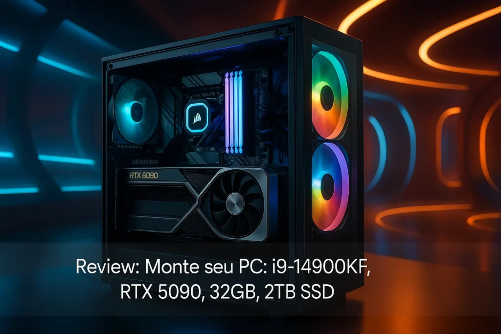 Monte seu PC: i9-14900KF, RTX 5090, 32GB, 2TB SSD