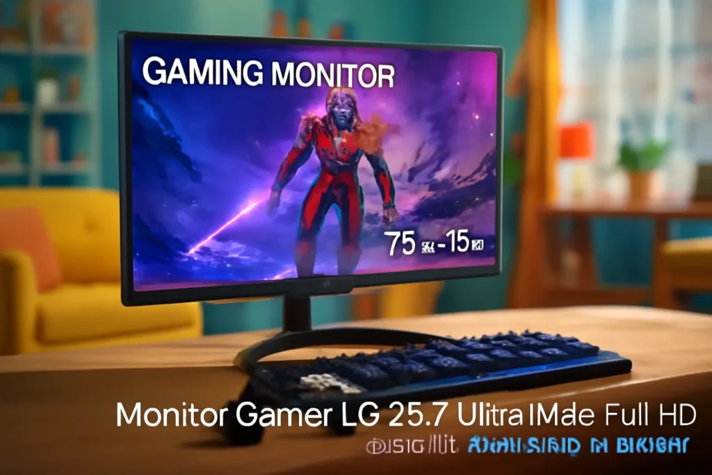 Monitor Gamer LG 25.7" UltraWide Full HD 75Hz 1ms Preto 26WQ500-B.AWZM