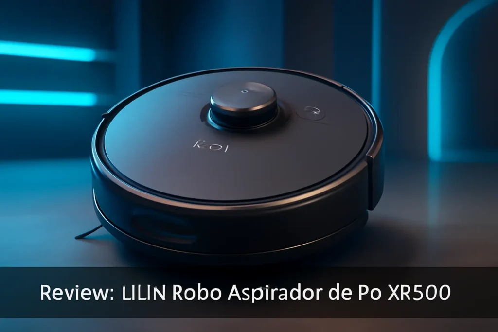 LILIN Robô Aspirador de Pó XR500: Navegação LiDAR, Aspirador e Esfregão 2 em 1