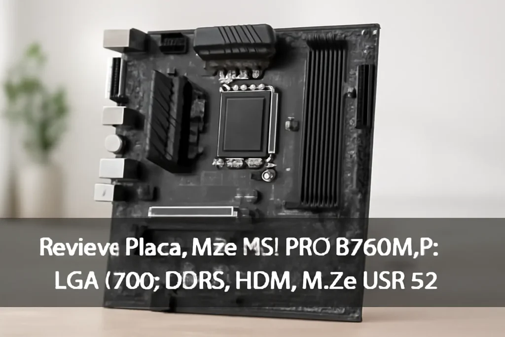 Placa Mãe MSI PRO B760M-P: LGA 1700, DDR5, HDMI, M.2 e USB 3.2