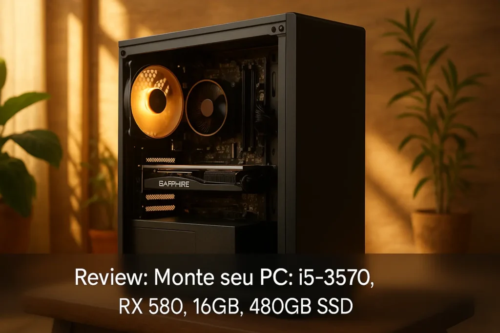 Monte seu PC: i5-3570, RX 580, 16GB, 480GB SSD