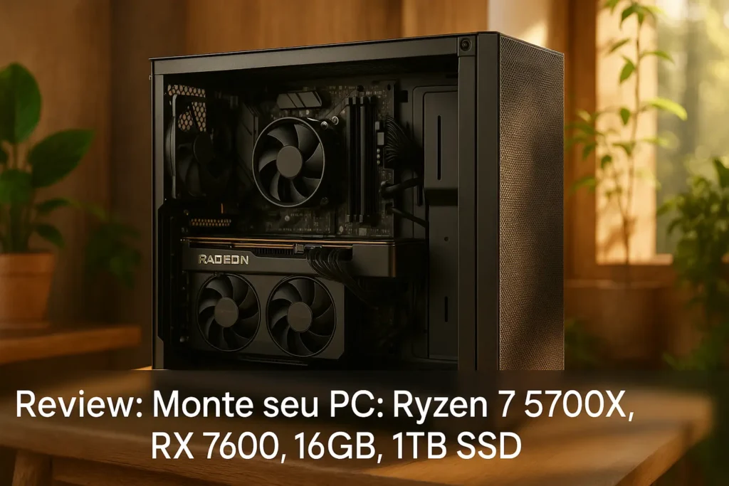 Monte seu PC: Ryzen 7 5700X, RX 7600, 16GB, 1TB SSD