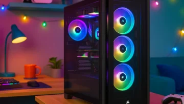 Gabinete Corsair Gamer 5000X RGB com Vidro Temperado