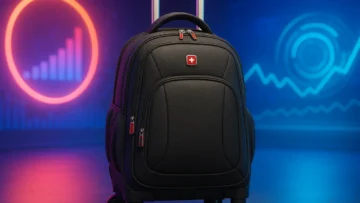 Mochila Swissport com Rodinhas 360° para Notebook