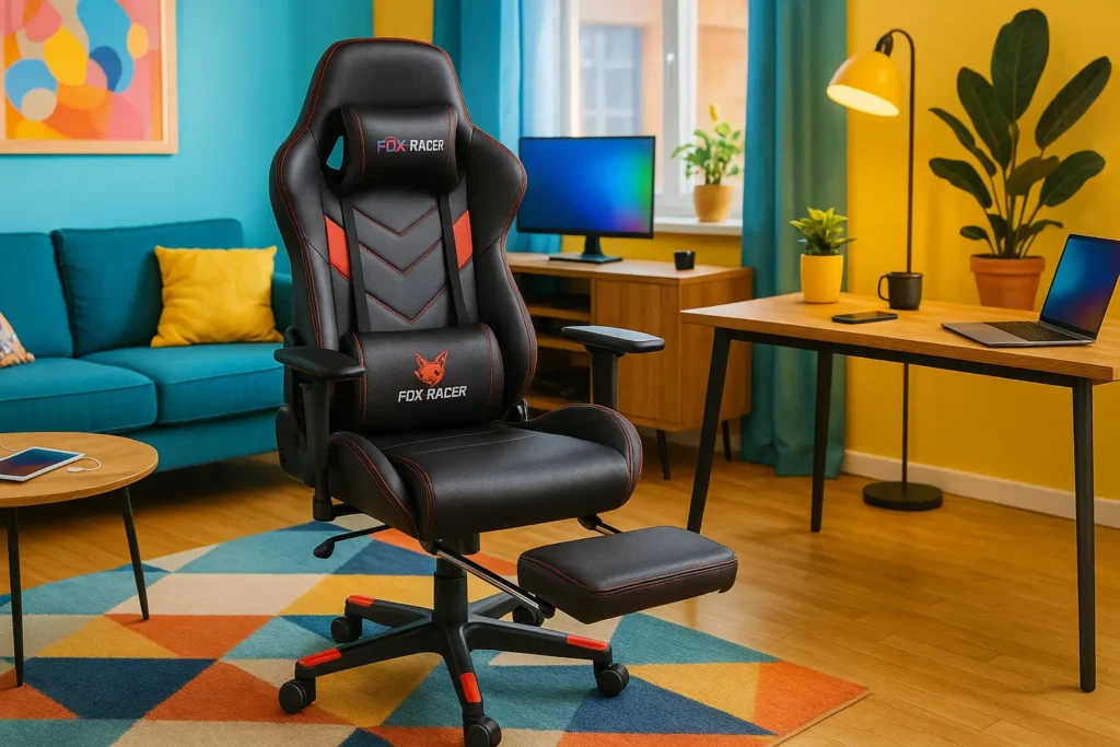 Cadeira Gamer Fox Racer Zerda com Apoio de Pé