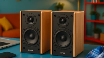 Edifier R1000T4: Som Estéreo Preciso e Design Compacto
