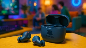 Fone JBL Quantum Air TWS: Imersão Sem Fios para Gamers