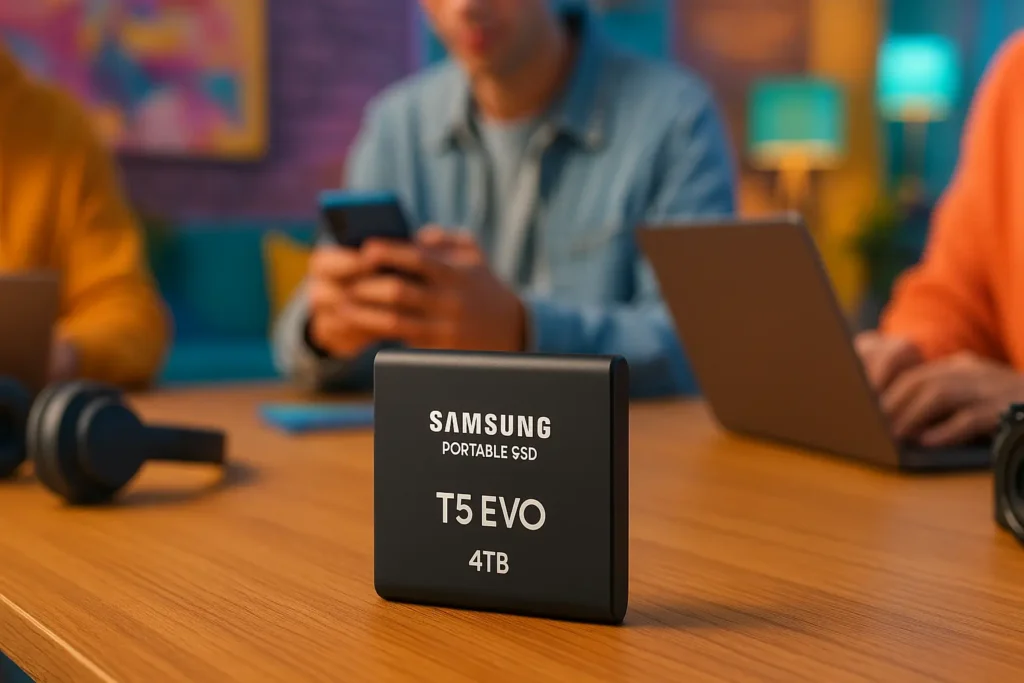 Samsung SSD portátil T5 EVO 4TB: desempenho e portabilidade para criadores