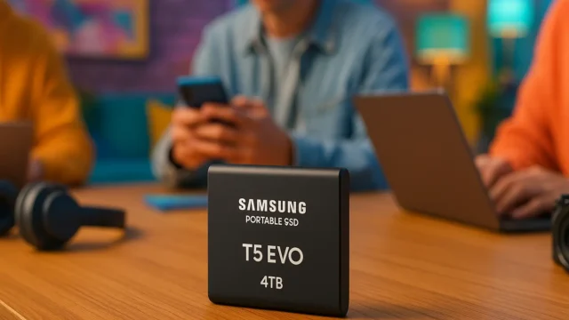 Samsung SSD portátil T5 EVO 4TB: desempenho e portabilidade para criadores