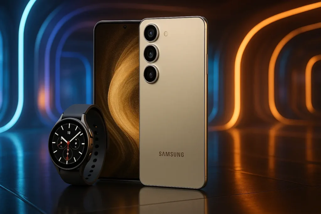 Samsung S24 256GB + Galaxy Watch7: Desempenho e Conectividade