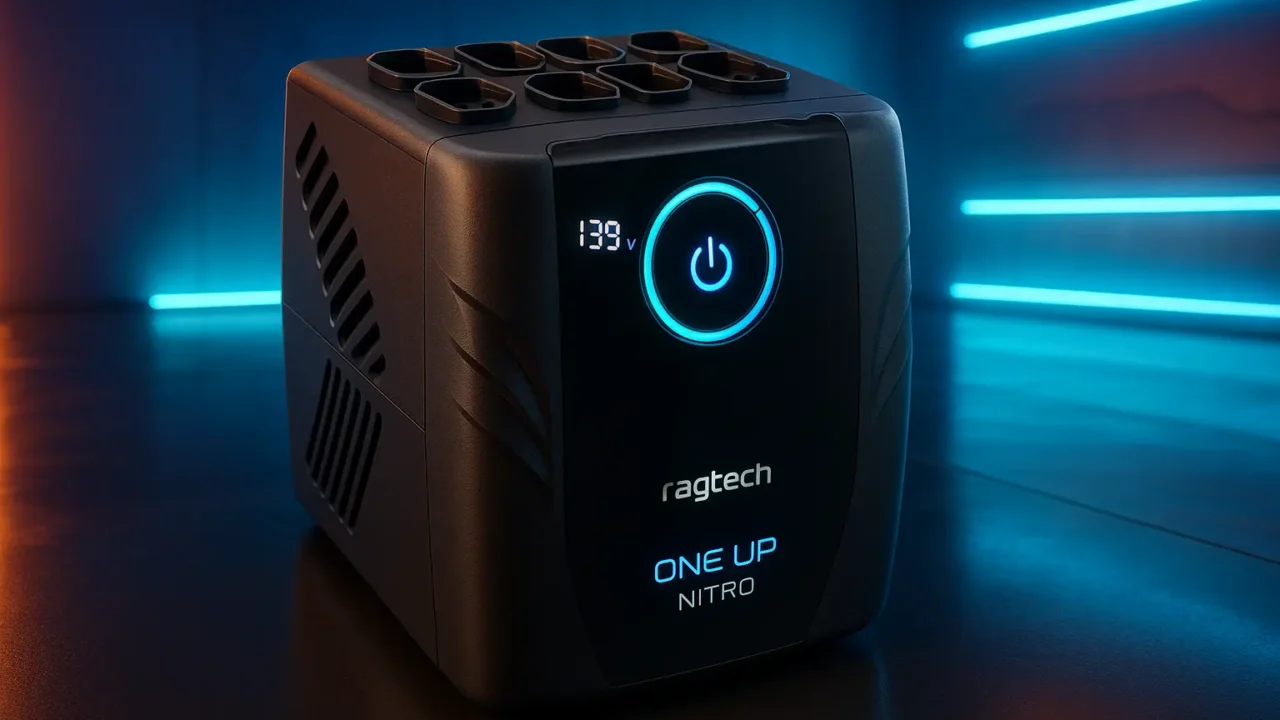 Nobreak Gamer Ragtech One Up Nitro 1000VA com 6 Tomadas