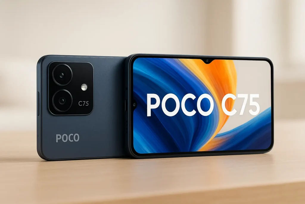 POCO C75 4G com 256GB e Tela 120Hz