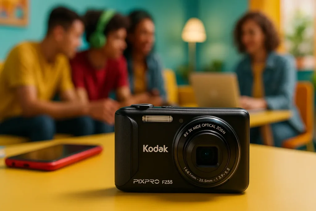 Câmera Kodak FZ55 Compacta com Zoom Óptico 5x