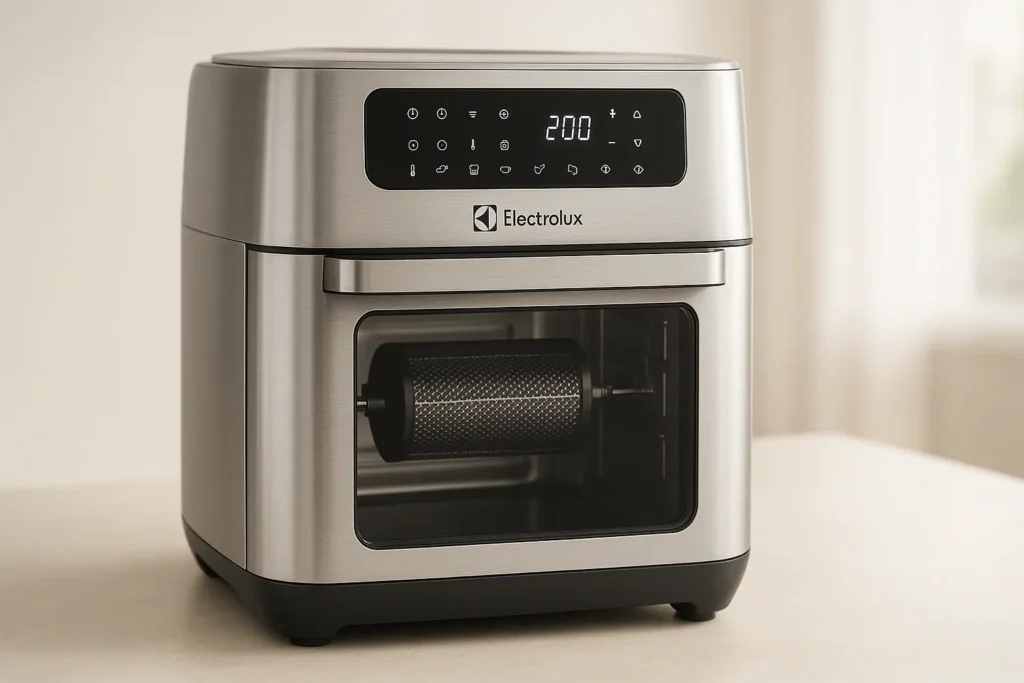 Electrolux EAF90: Airfryer 12L com Espeto Giratório e Painel Digital