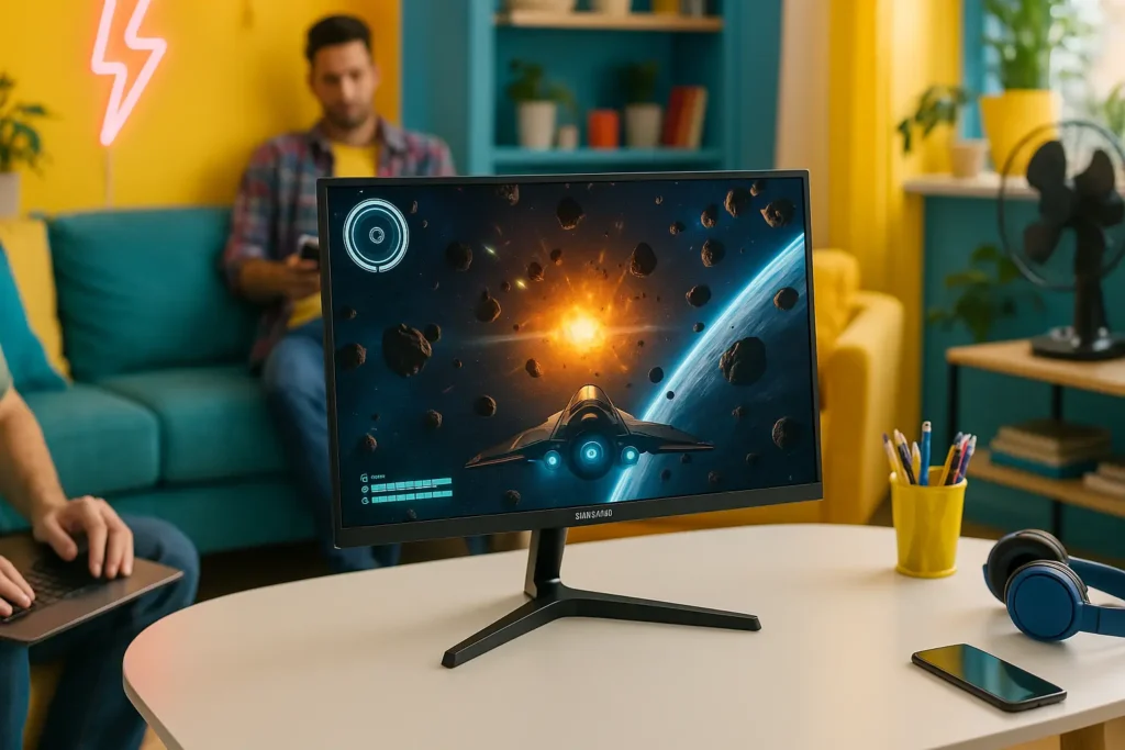 Monitor Gamer Samsung 27" FHD com FreeSync e 75Hz
