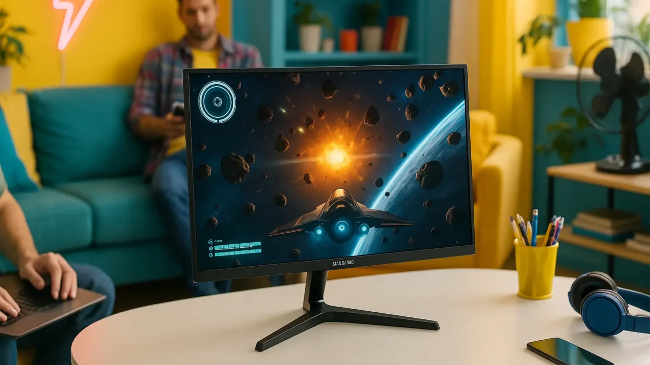 Monitor Gamer Samsung 27" FHD com FreeSync e 75Hz