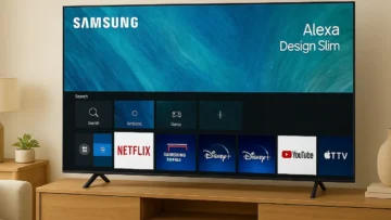 Samsung Smart TV 75" QLED 4K Q60D com Alexa e Design Slim