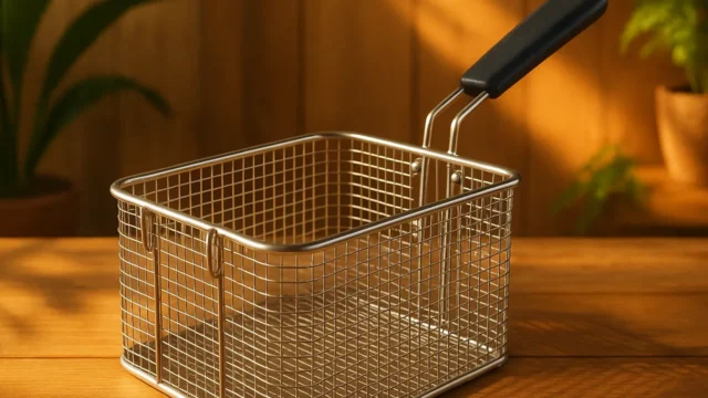 Cuisine Ready Cestas de Fritadeira com Alça para Uso Comercial
