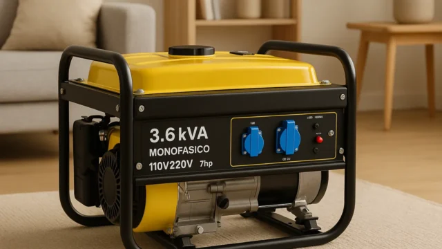 Gerador de Energia a Gasolina 3.6 KVA Monofásico 110v220v 7hp