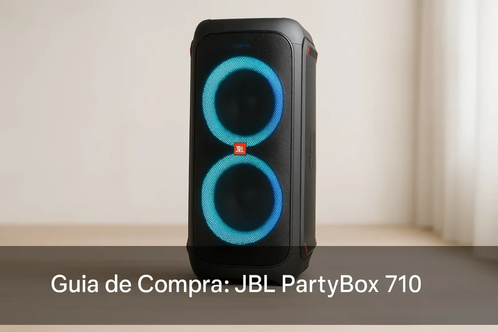 5 Melhores JBL 710 Partybox com Som Potente e Show de Luzes