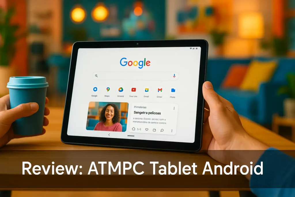ATMPC Tablet Android 10 Polegadas: Bateria 6000mAh e Android 12