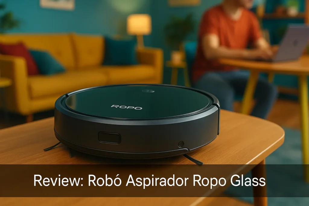 Robô Aspirador Ropo Glass 3: Limpeza com UV e Automação