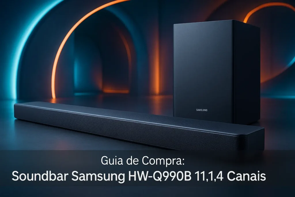 5 Soundbar Samsung HW-Q990B 41W 11.1.4 Canais com Som Imersivo