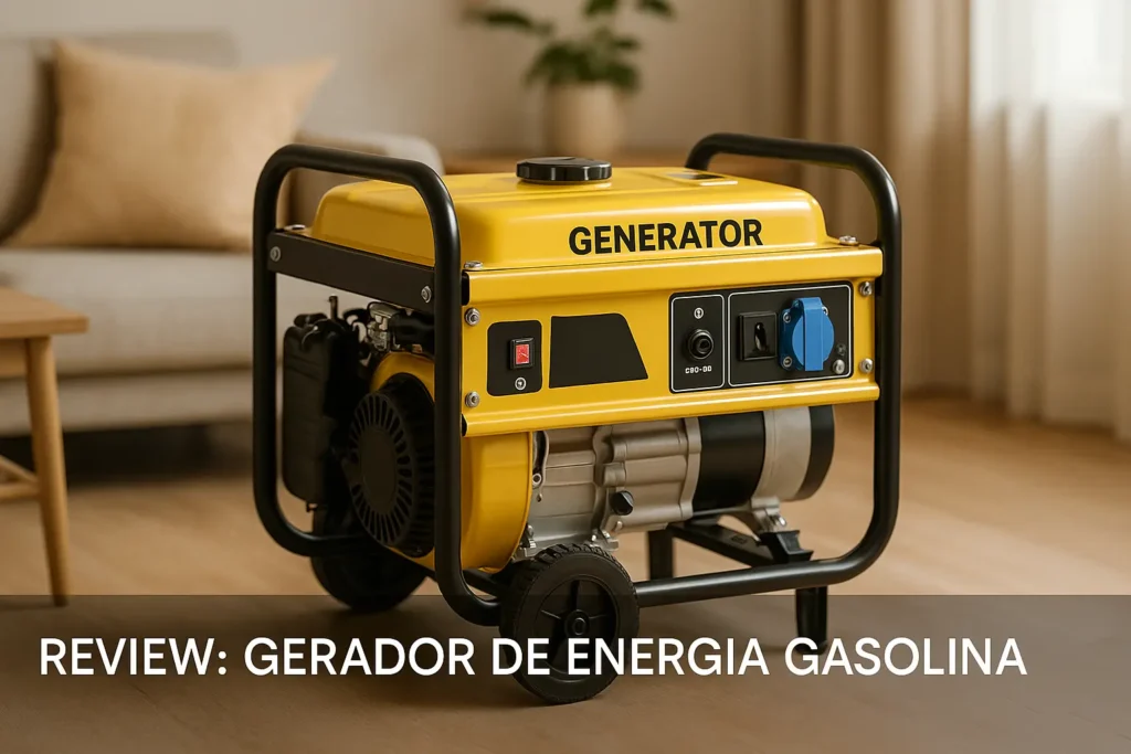 Gerador de Energia a Gasolina 3.6 KVA Monofásico 110v220v 7hp