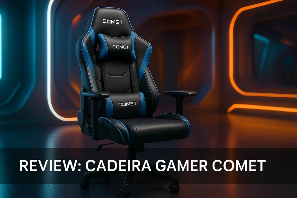 Cadeira Gamer Comet Branca CGC20B Vinik com Ajustes Avançados
