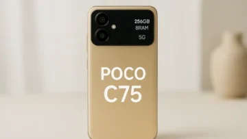 Melhor Poco C75 256GB 8 RAM 5G Gold com custo-benefício