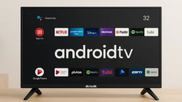 5 Aiwa Android TV 32” com Imagem HDR e Suporte Garantido