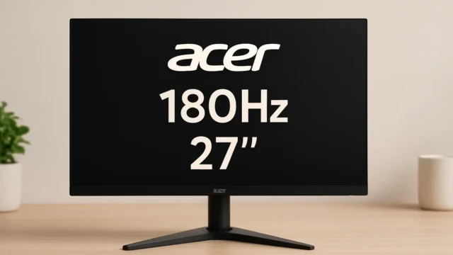 Monitor Acer 180Hz 27 polegadas bons até R$1.569 com tecnologia de ponta