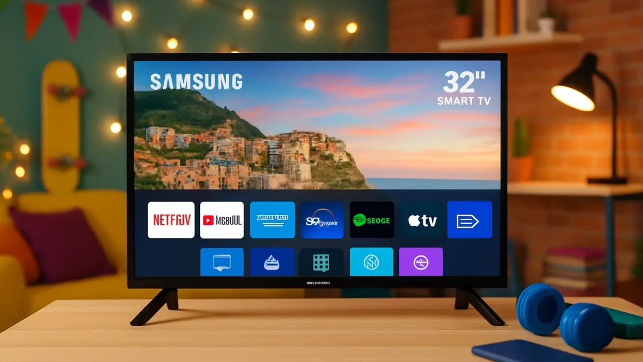 TV 32 Smart Samsung barato com alta avaliação
