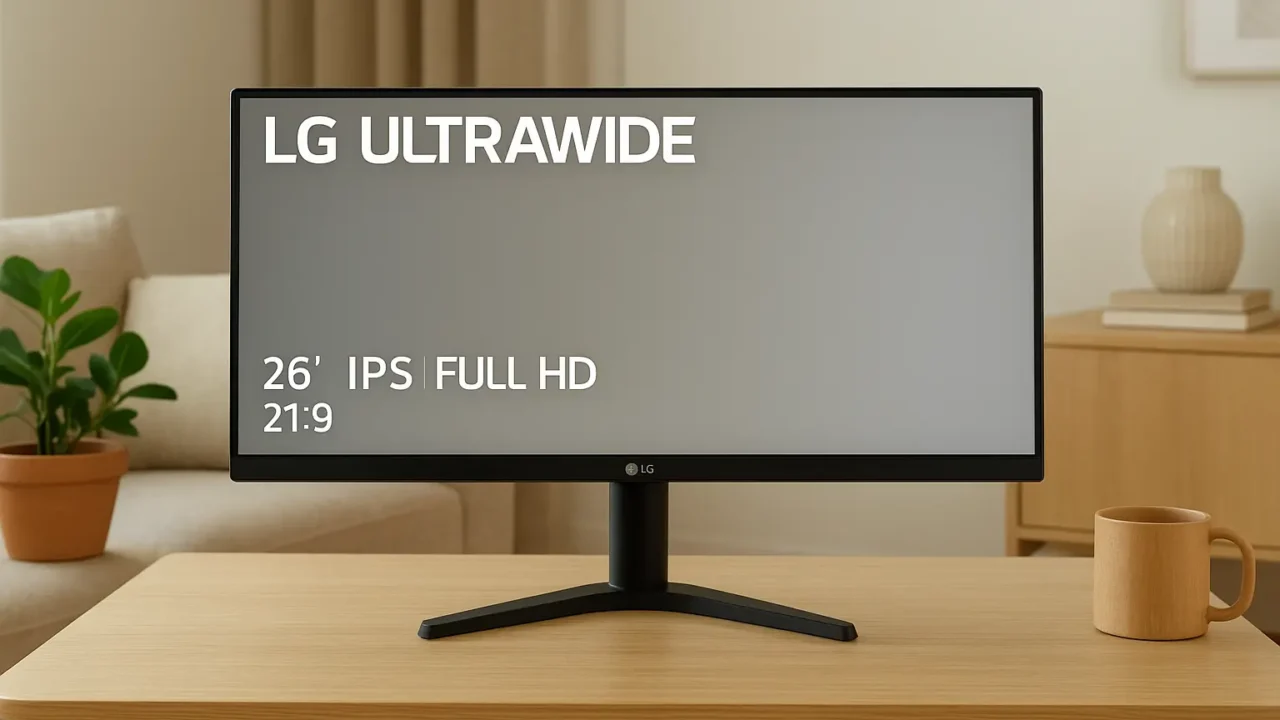 6 monitor LG ultrawide 26 IPS Full HD 21:9 com desempenho turbinado