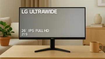 6 monitor LG ultrawide 26 IPS Full HD 21:9 com desempenho turbinado