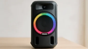 6 Caixa de som party speaker Philips com desempenho turbinado para 2025