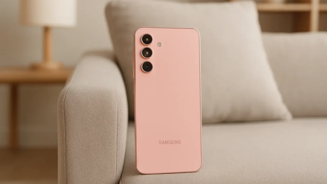 6 celular Samsung A55 256GB rosa por menos de R$3.700 — promoção por tempo limitado