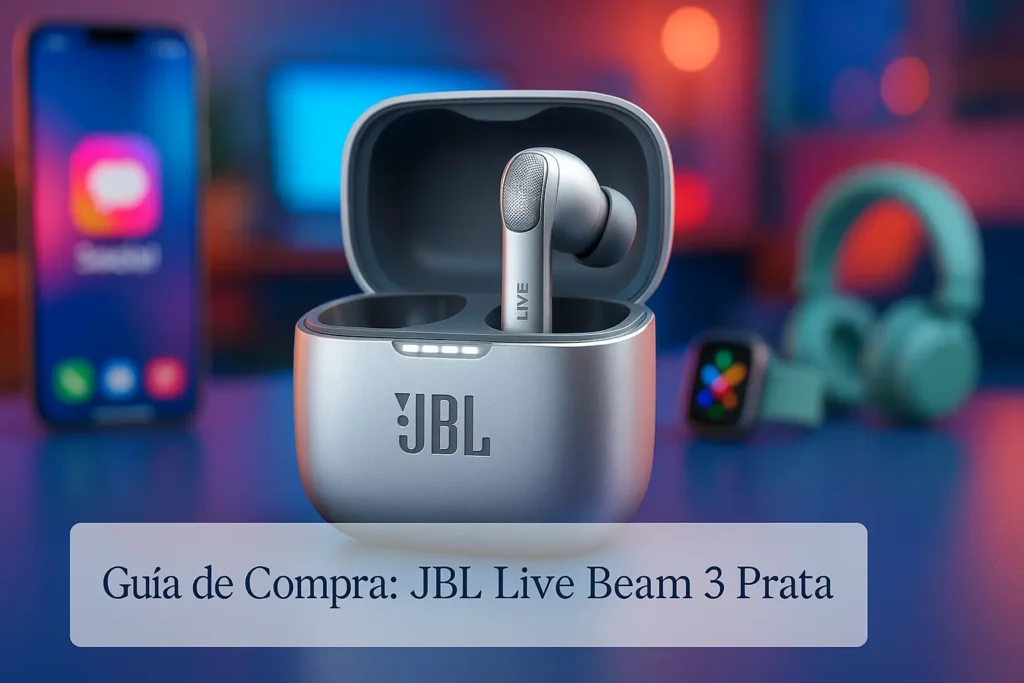 5 JBL Live Beam 3 Prata Disponíveis em Estoque Nacional Agora