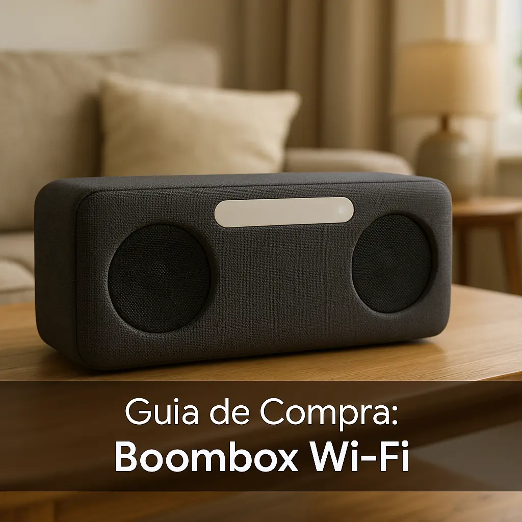 5 Boombox Wi-Fi de Alta Potência e Qualidade Sonora
