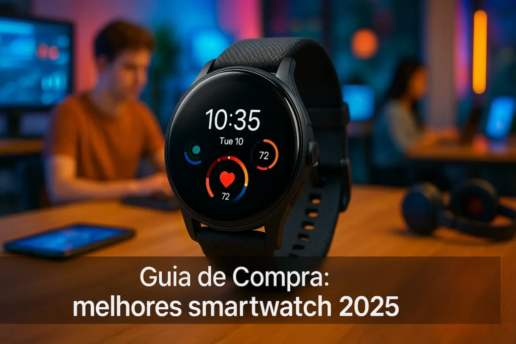 Guia de Compra: 5 Melhores Smartwatch 2025 com Excelente Avaliação
