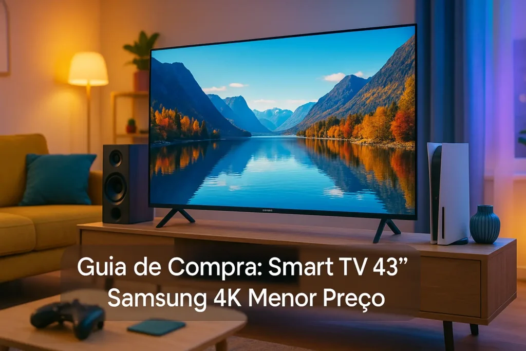 5 Melhores Smart TVs 43'' Samsung 4K com Menor Preço